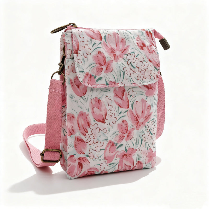Elvira - Vintage Schoudertas met rits en magnetische sluiting