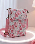 Elvira - Vintage Schoudertas met rits en magnetische sluiting