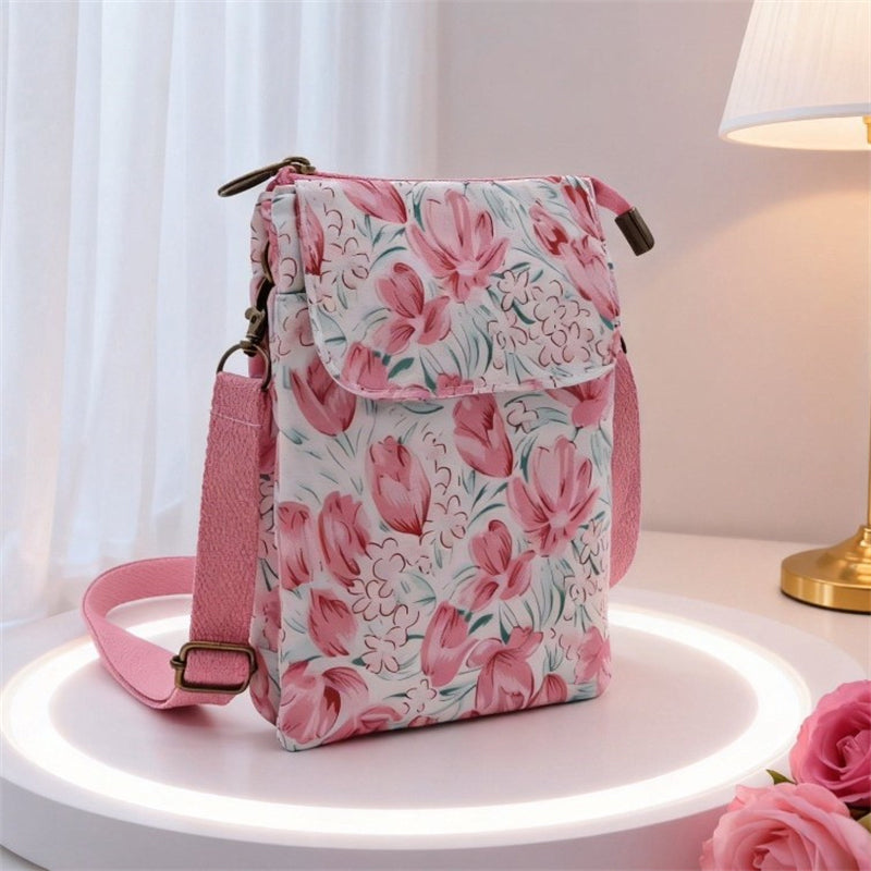 Elvira - Vintage Schoudertas met rits en magnetische sluiting