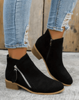Wendy | Comfortabele Enkellaarsjes met Rits