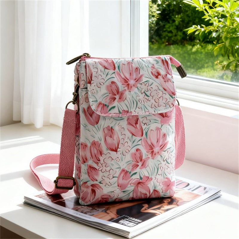Elvira - Vintage Schoudertas met rits en magnetische sluiting