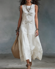 Everdien | Mouwloze Maxi Jurk