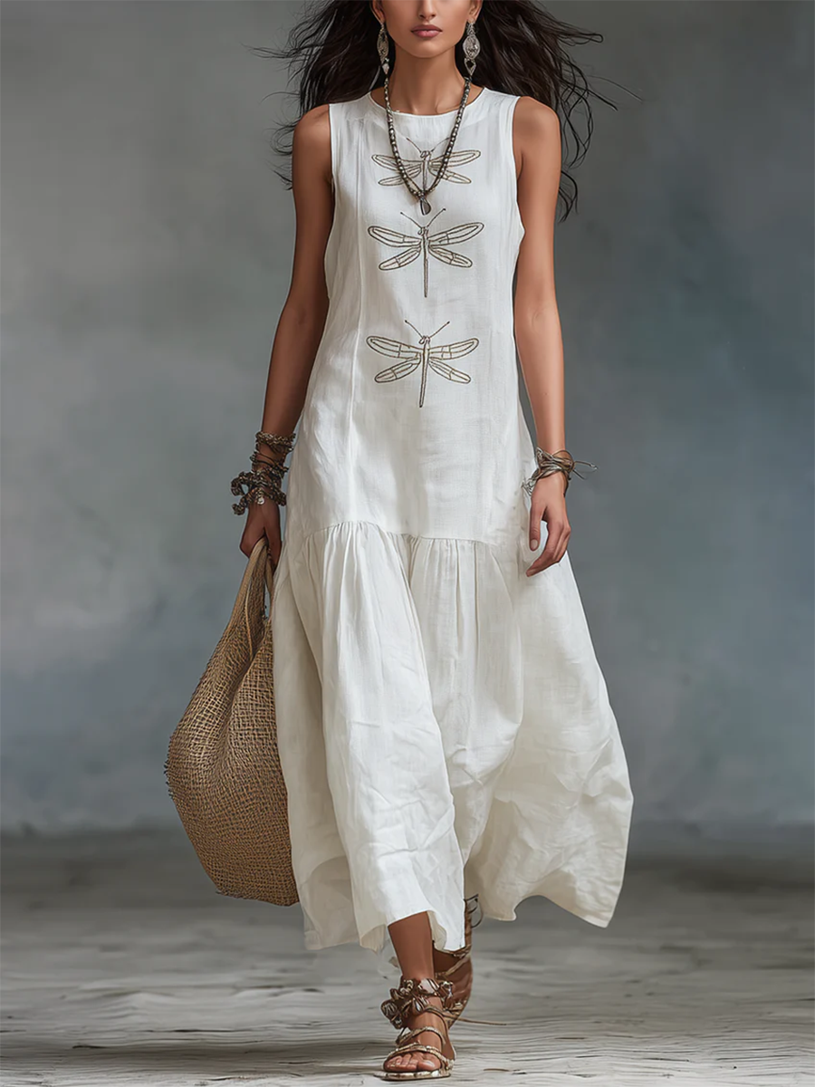 Everdien | Mouwloze Maxi Jurk