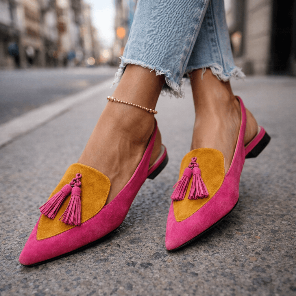 Marrit | Elegante Slingback Loafers met Franje