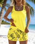 Tankini Stijlvolle Zeeprint Splits