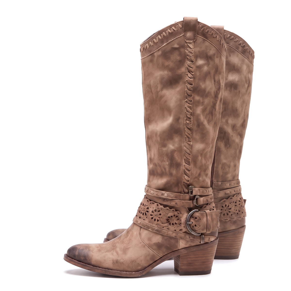 Laurette | Westernlaarzen met gespen