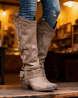 Laurette | Westernlaarzen met gespen
