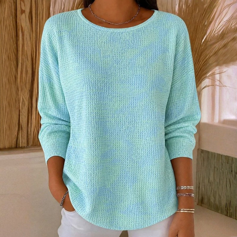 Maud | Turquoise tie-dye longsleeve