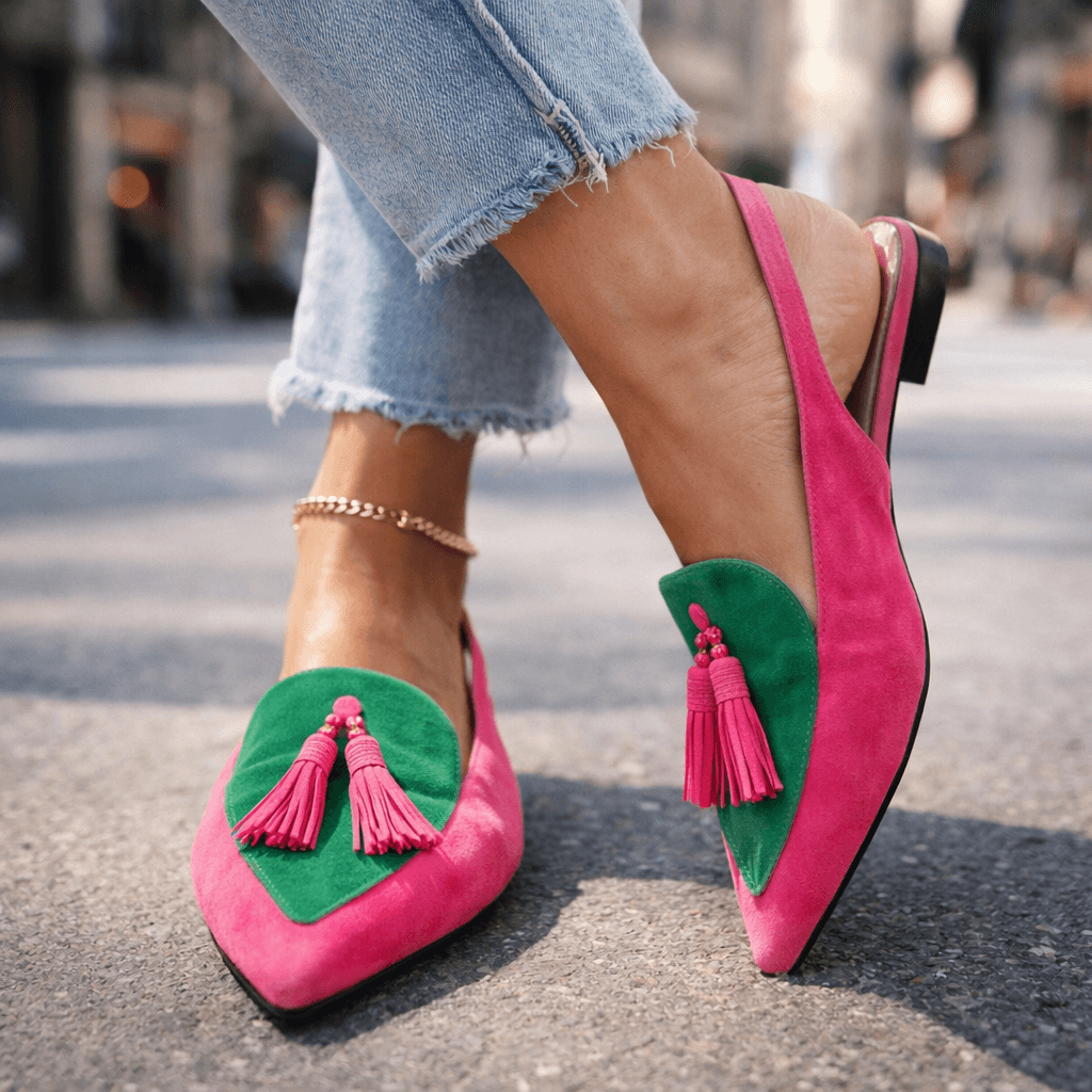 Marrit | Elegante Slingback Loafers met Franje