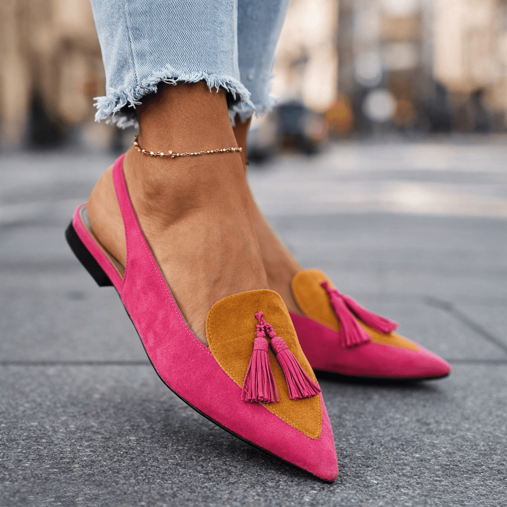 Marrit | Elegante Slingback Loafers met Franje