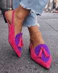 Marrit | Elegante Slingback Loafers met Franje