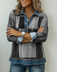 Meridell™ | Colorblock Print Sweatshirt