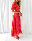 Paloma - Maxi Jurk met Pofmouwen