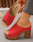 Hilde | Orthopedische sandalen met hoge hak en open tenen