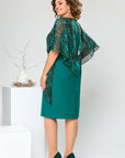 Jolanda - Chique knielange Chiffon Jurk