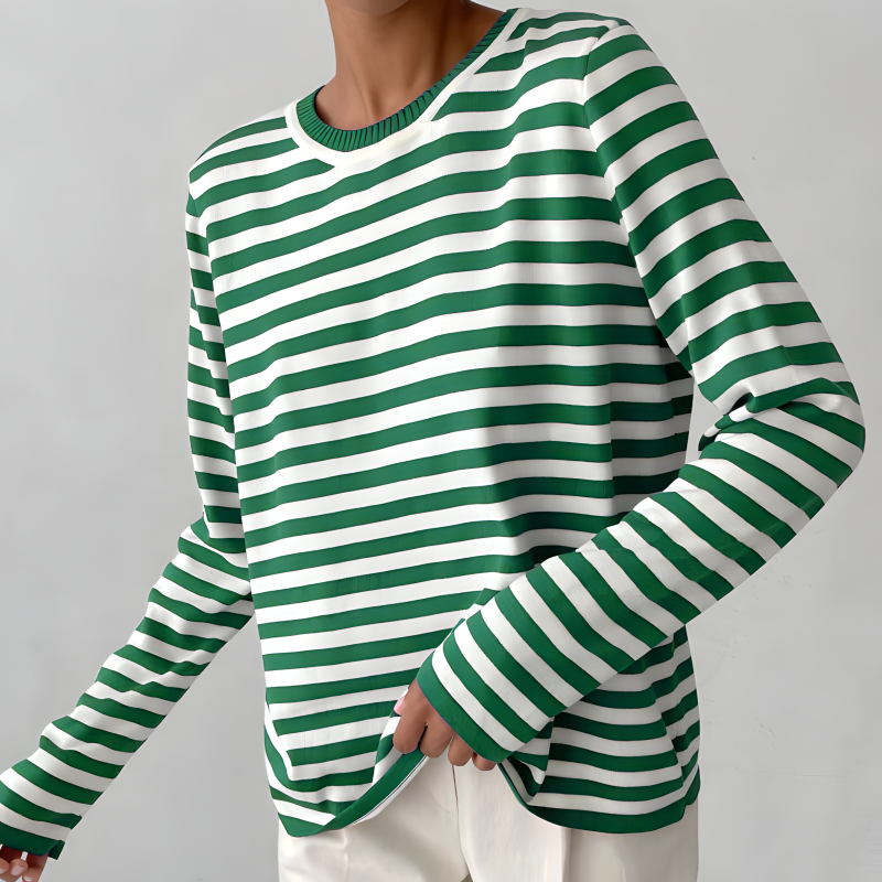 Lumi | Gestreepte zachte longsleeve