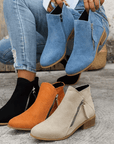 Wendy | Comfortabele Enkellaarsjes met Rits