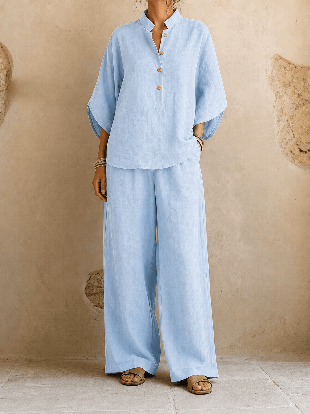Malin | Tweedelige Set met Wijde broek