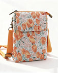 Elvira - Vintage Schoudertas met rits en magnetische sluiting