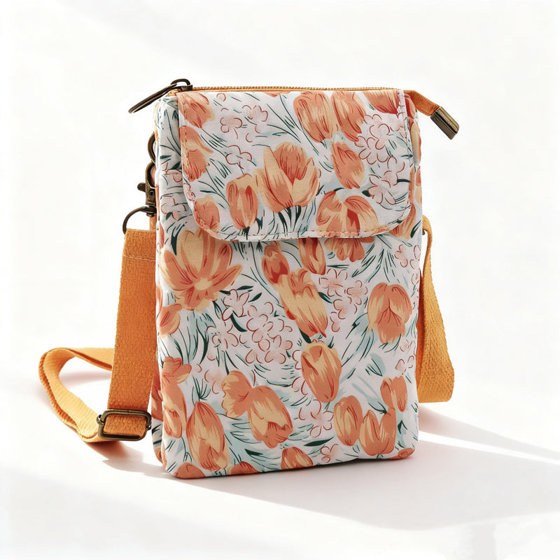 Elvira - Vintage Schoudertas met rits en magnetische sluiting