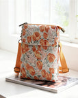 Elvira - Vintage Schoudertas met rits en magnetische sluiting