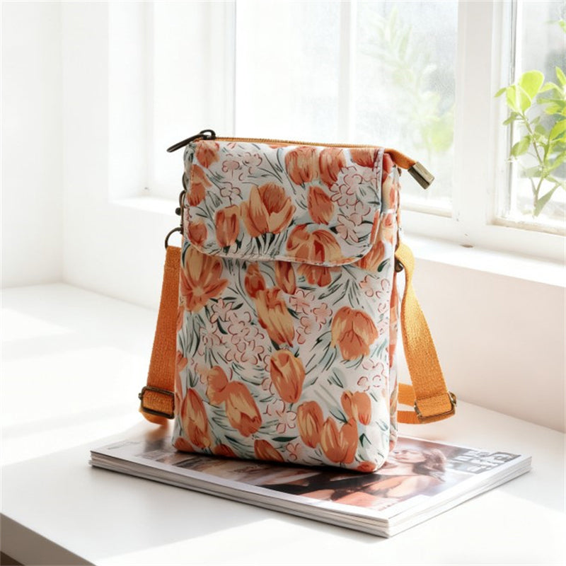 Elvira - Vintage Schoudertas met rits en magnetische sluiting