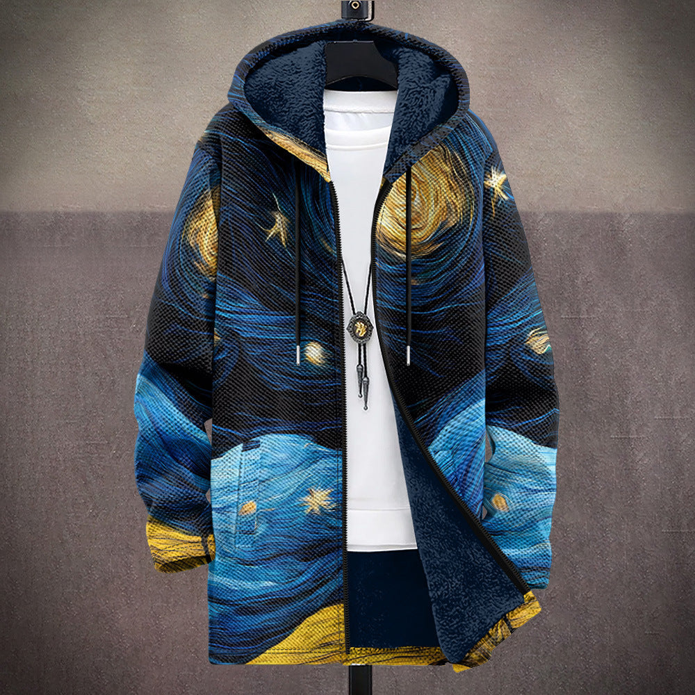 Eglantine | Kunstzinnige warme cardigan met capuchon