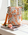 Elvira - Vintage Schoudertas met rits en magnetische sluiting