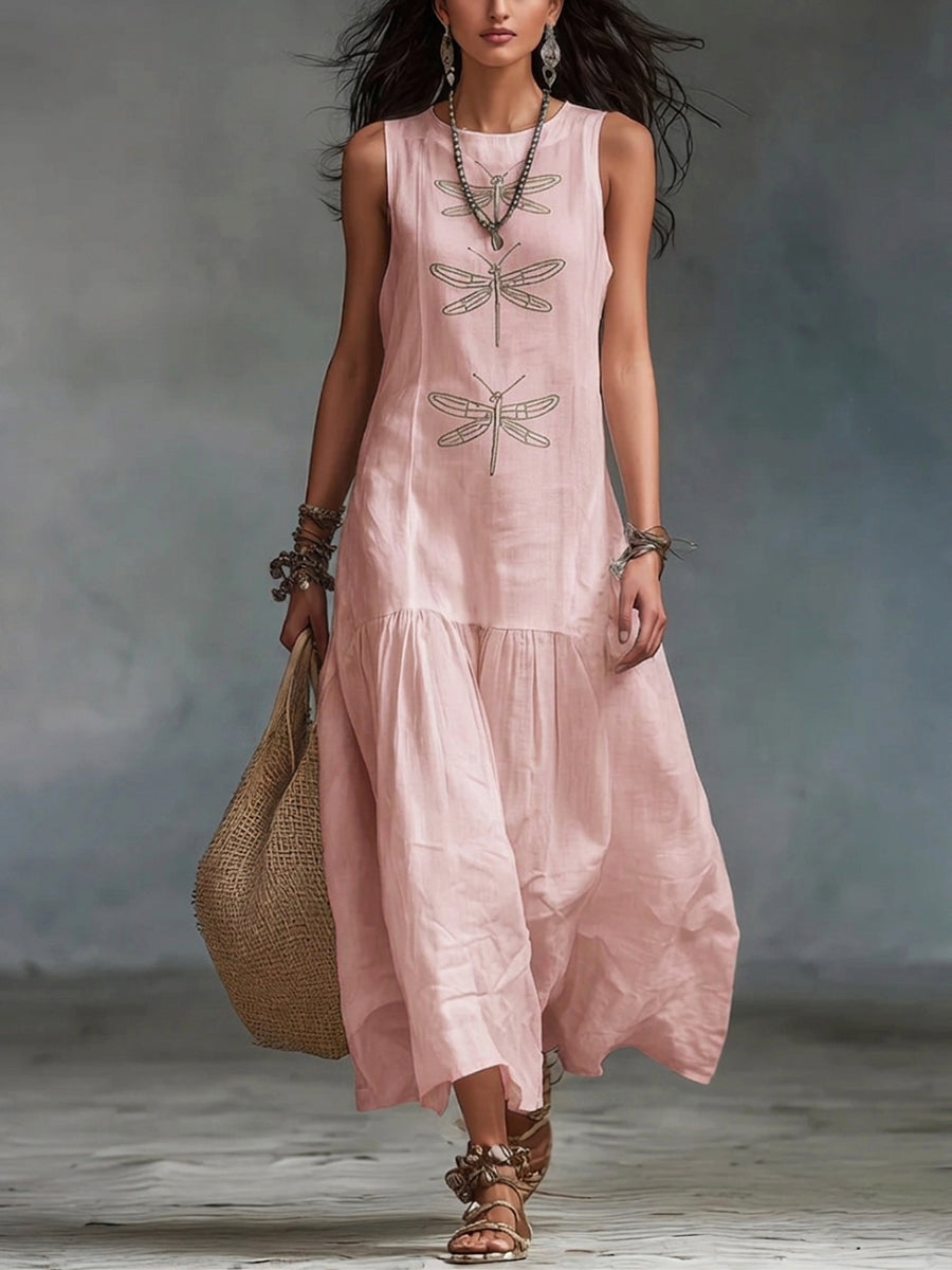 Everdien | Mouwloze Maxi Jurk