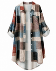 Signe | Loszittende geruite blouse
