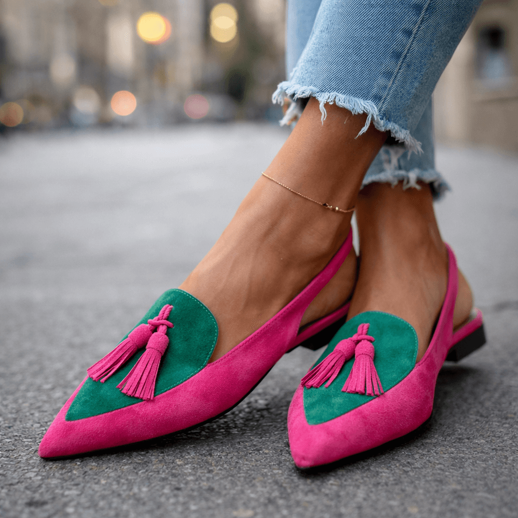 Marrit | Elegante Slingback Loafers met Franje