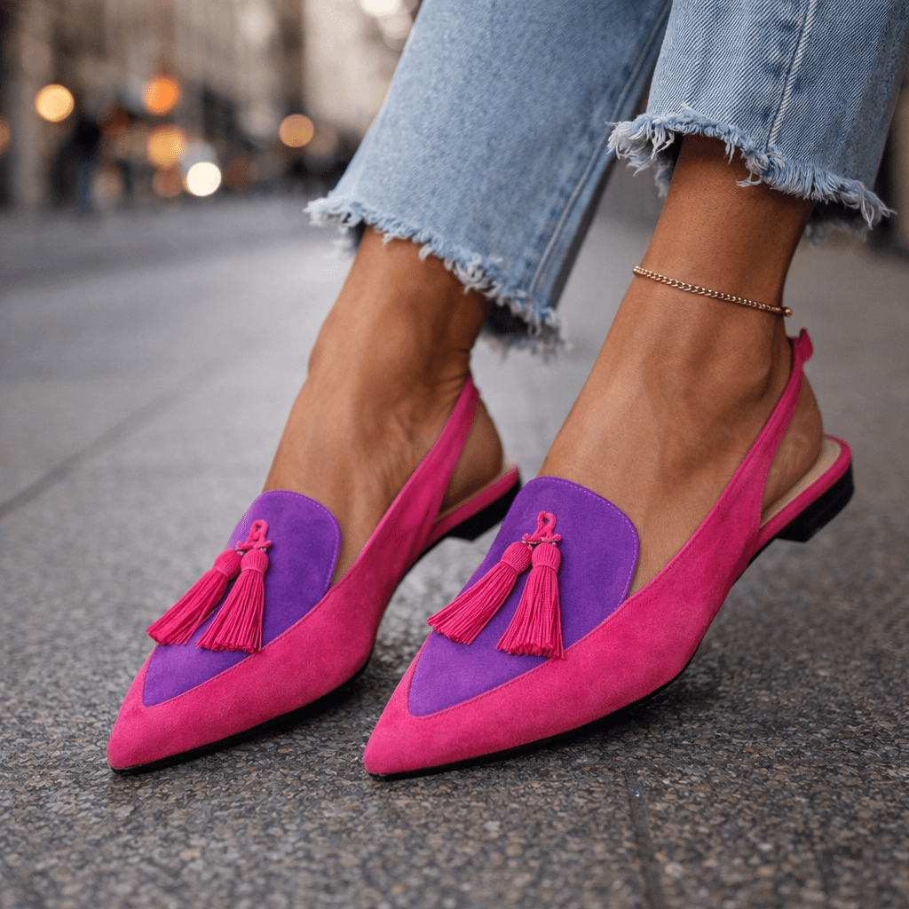 Marrit | Elegante Slingback Loafers met Franje