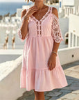 Lisette | Off-Shoulder Kanten Jurkje