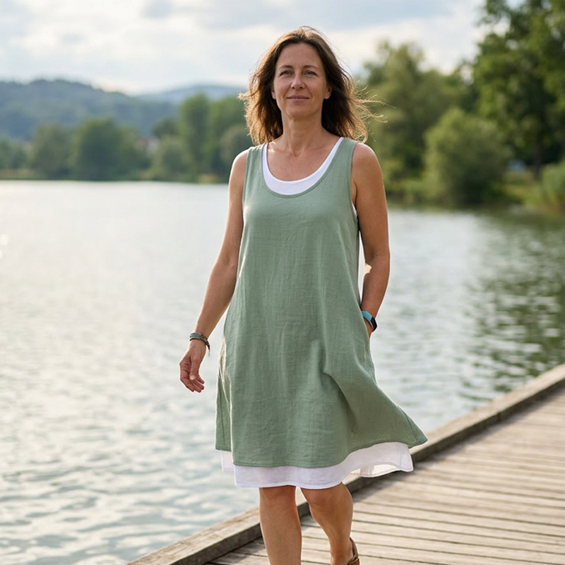 Nien | Tweedelige Comfortabele Jurk