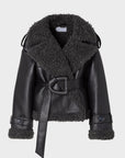 Nikola™ | Leren jas met riem