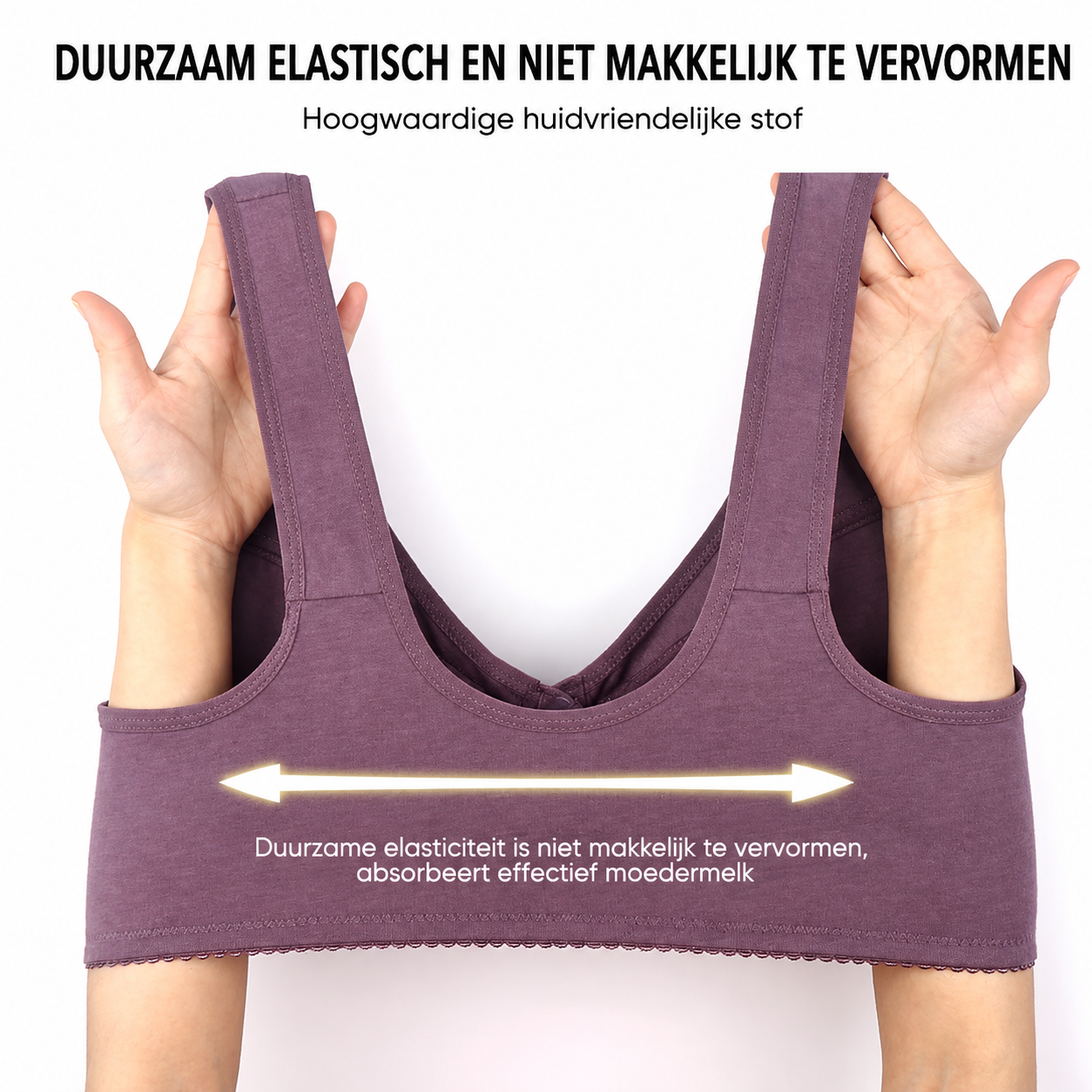 Isolde | Senioren bh met voorsluiting - 1+1 Gratis!