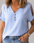 Renske | Casual Gestreepte Blouse