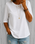 Eefje | Comfort T-Shirt met Extra Armbedekking