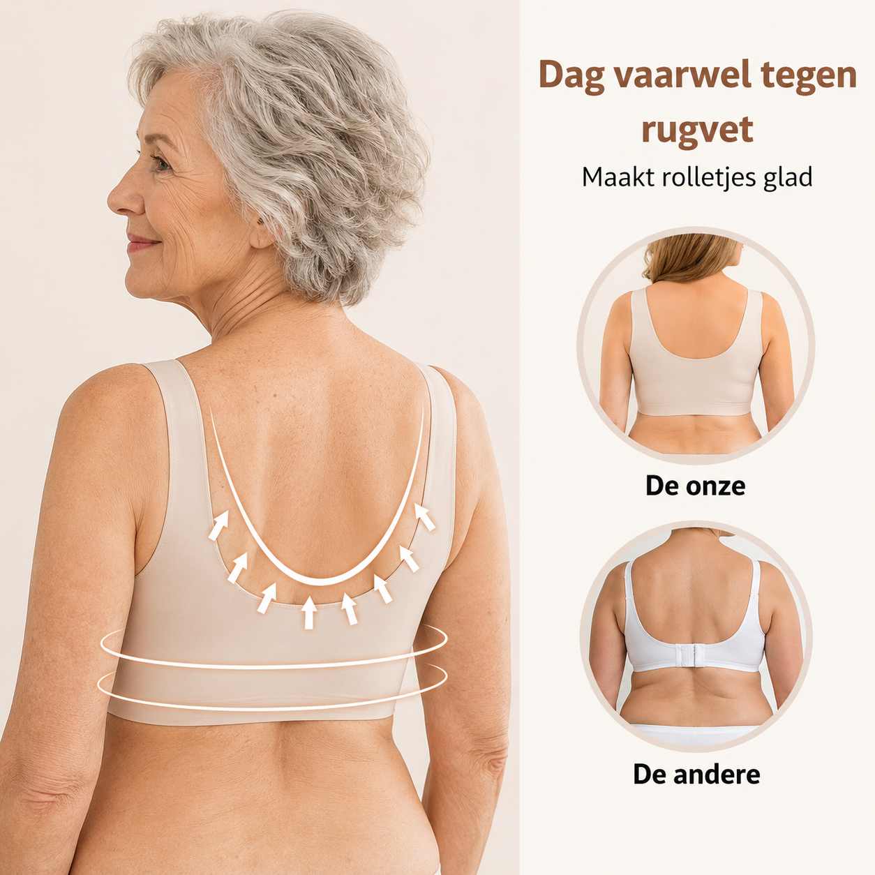 Tessel | Draadloze Verstevigende Bh met uitsluiting - 1+1 gratis!