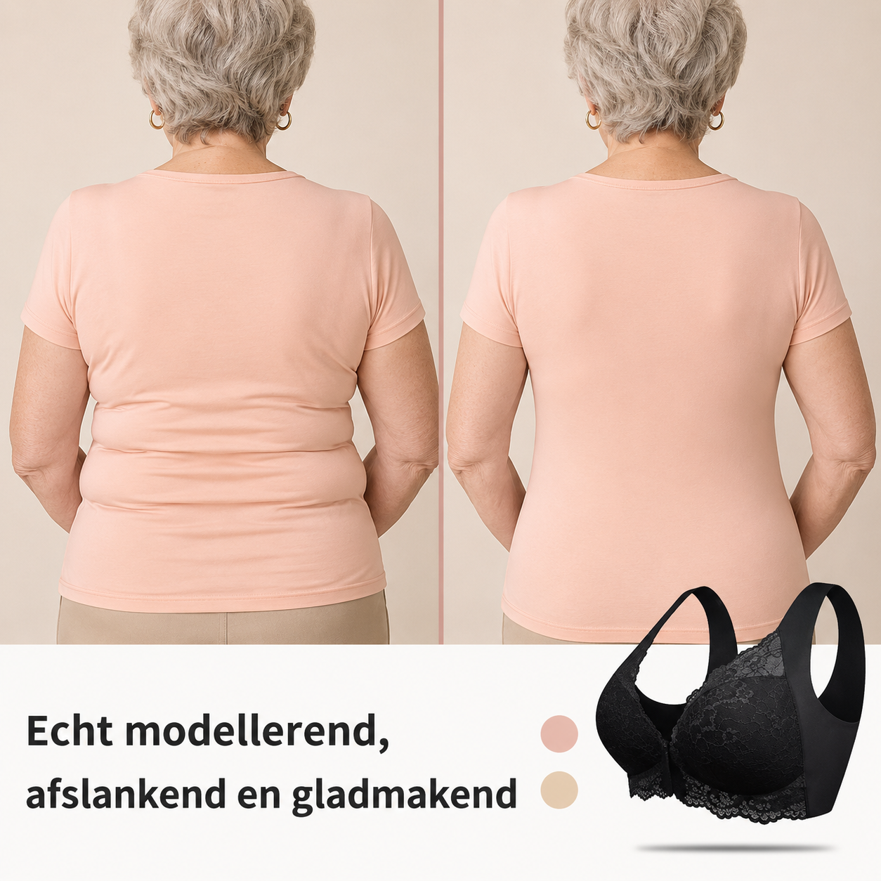 Tessel | Draadloze Verstevigende Bh met uitsluiting - 1+1 gratis!
