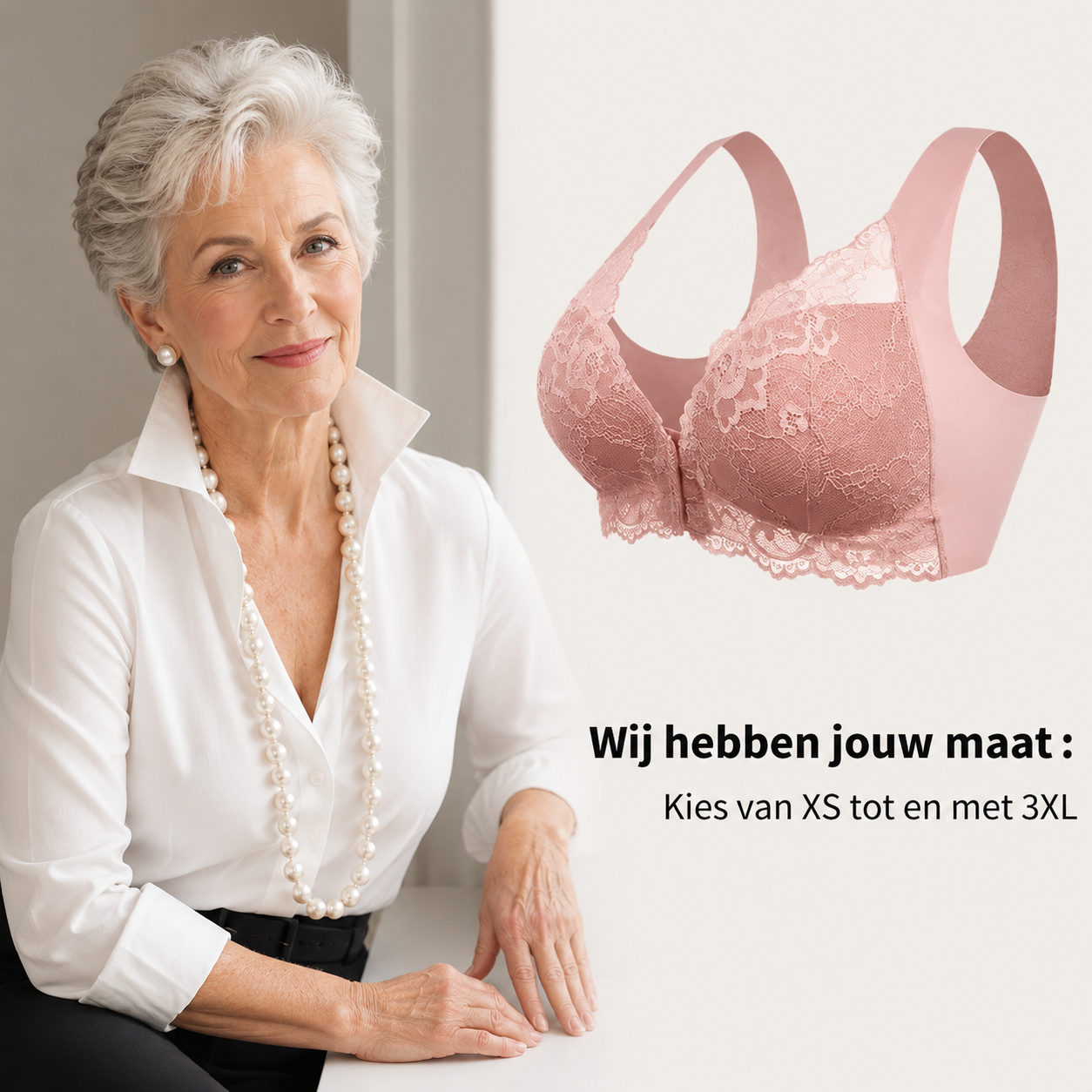 Tessel | Draadloze Verstevigende Bh met uitsluiting - 1+1 gratis!