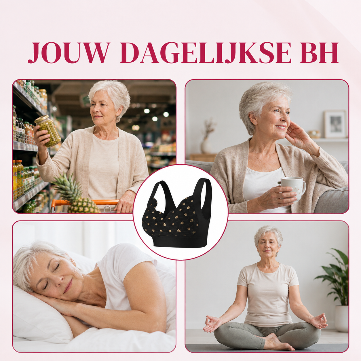 Carlijn | Kanten beugelloze bh - 1+1 gratis!
