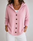 Fleurine | Gebreide cardigan met capuchon