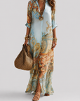 Ingrid | Elegante Mediterrane Blousejurk