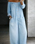 Elena | Jumpsuit met off-shoulder en lange mouwen