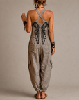 Mieke | Boho geborduurde jumpsuit