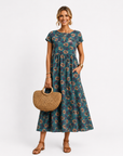 Florene | Zomerjurk met korte mouwen