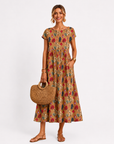 Florene | Zomerjurk met korte mouwen