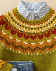Jasmine™ | Klassieke Vintage Gebreide Trui