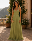 Shailine™ | Smaragdgroene jurk